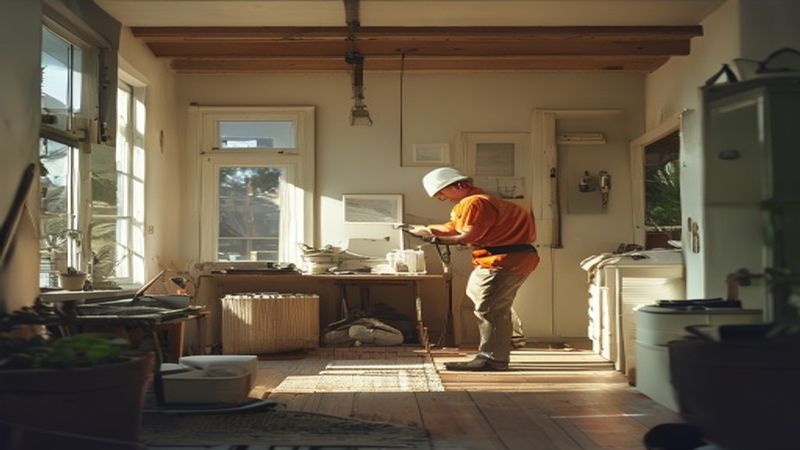 AI-impressie van casco verbouwing door een aannemer
