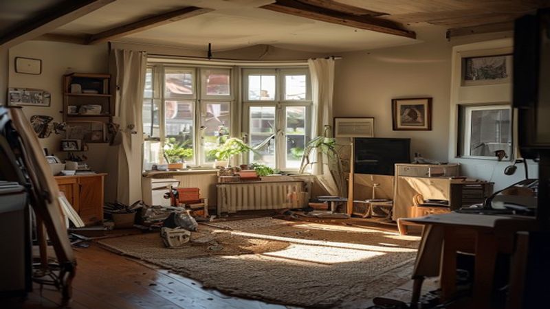AI-impressie van uitbouw door een aannemer