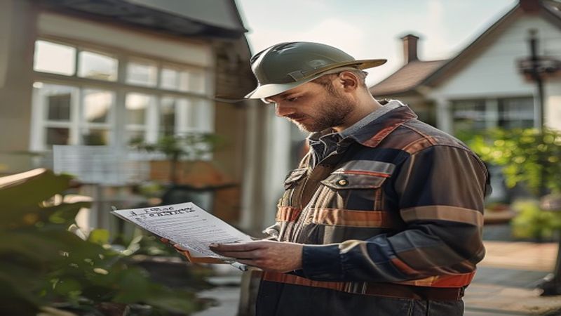 AI-impressie van meerjarenonderhoudsplan opstellen door een bouwkundige keuring