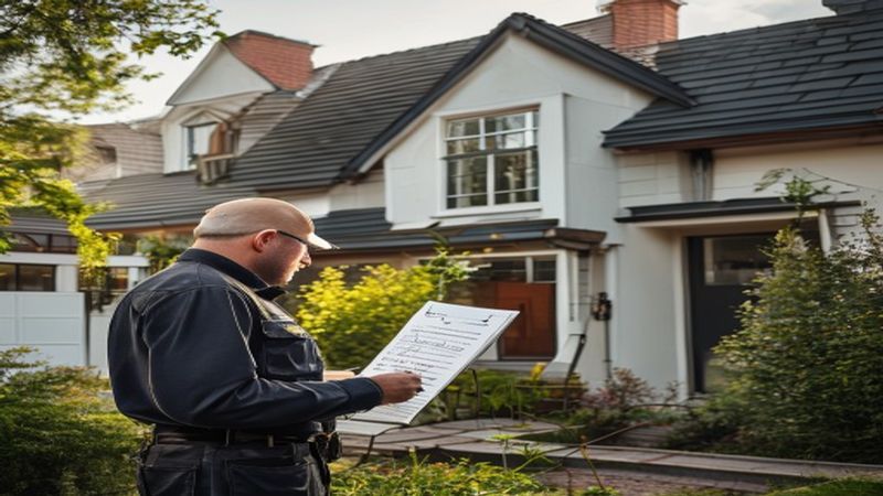 AI-impressie van opleverkeuring door een bouwkundige keuring