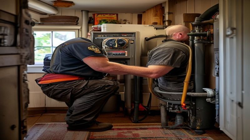 AI-impressie van cv storing door een cv monteur
