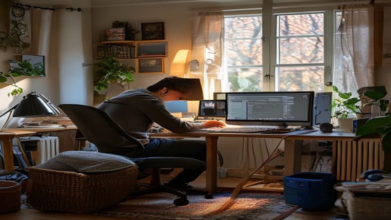 AI-impressie van computer opschonen door een ict specialist