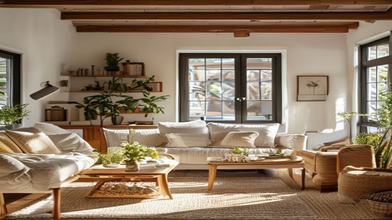 AI-impressie van materiaal- en stijladvies door een interieur ontwerper