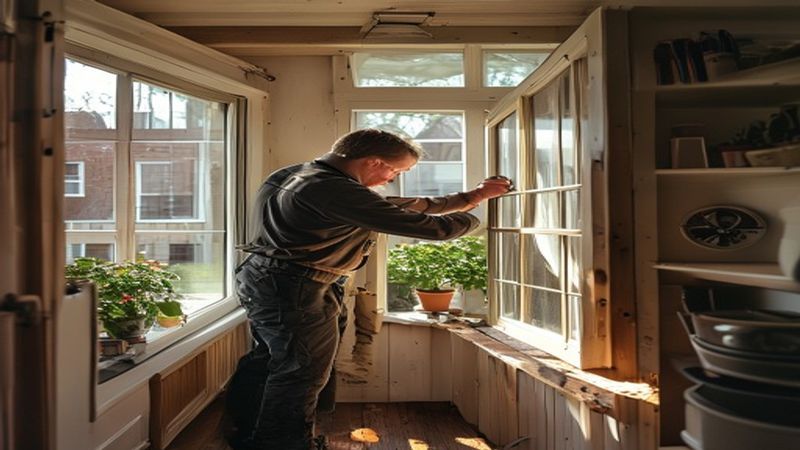AI-impressie van kozijn vervangen door een kozijnspecialist
