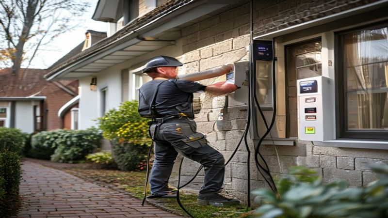 AI-impressie van laadpaal verplaatsen door een laadpaal installateur