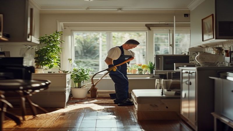 AI-impressie van periodieke schoonmaak door een schoonmaakbedrijf