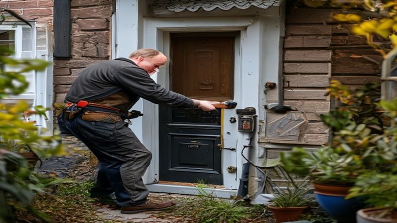 AI-impressie van kluis openen door een slotenmaker