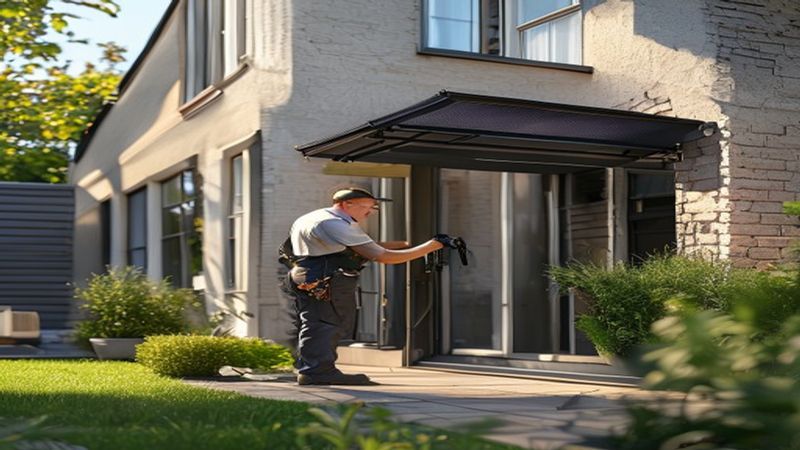 AI-impressie van motor vervangen door een zonweringspecialist