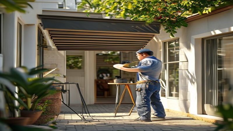 AI-impressie van rolluik automatiseren door een zonweringspecialist
